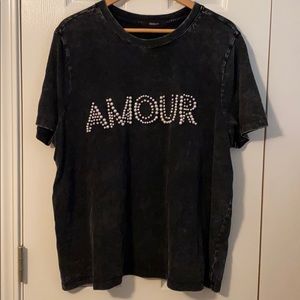 Forever 21 AMOUR embellished T-shirt